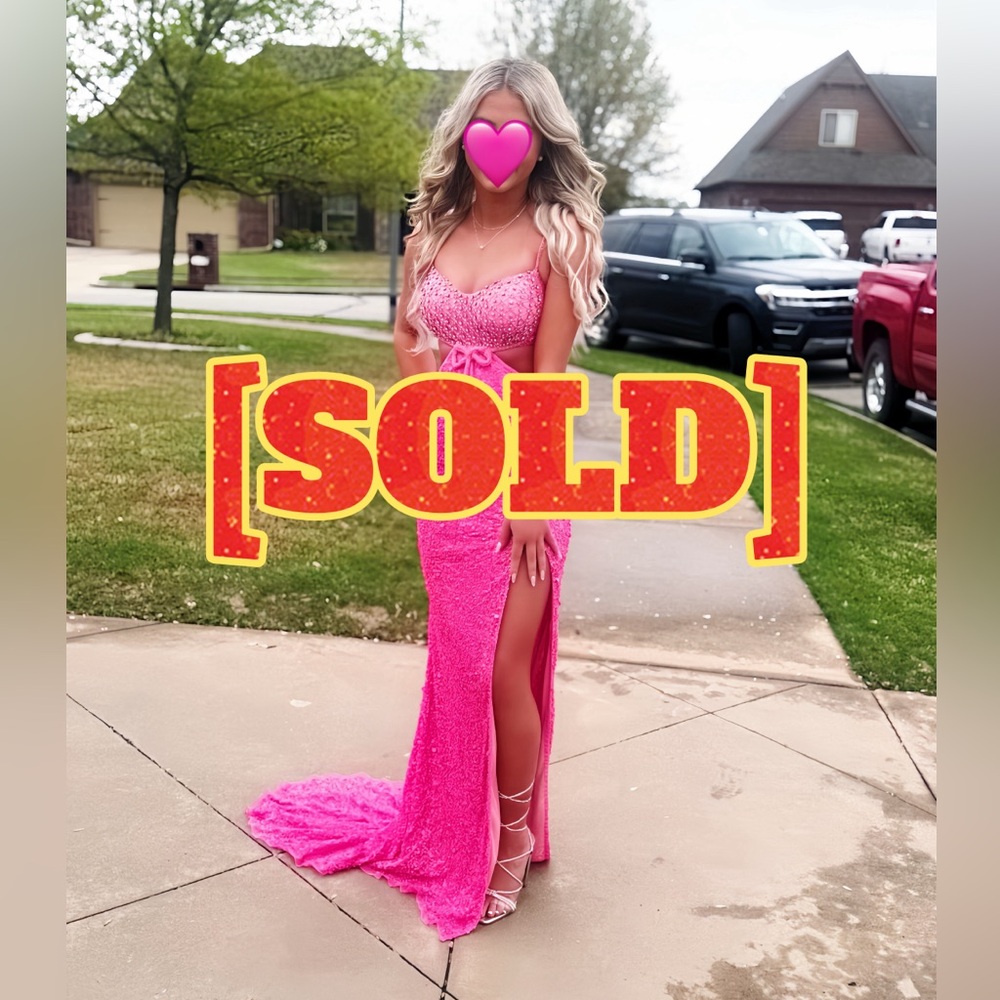 [SOLD] Unique Aleta Couture Pink Prom Dress Size 0
